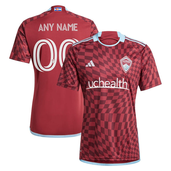 Colorado Rapids  2024 One Flag Kit  Custom Jersey - Burgundy