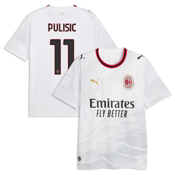 Christian Pulisic AC Milan Soccer Intl 2026/27 Away Replica Jersey - White