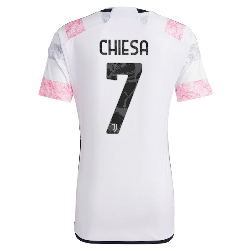 Federico Chiesa Juventus  2023/24 Away  Jersey - White