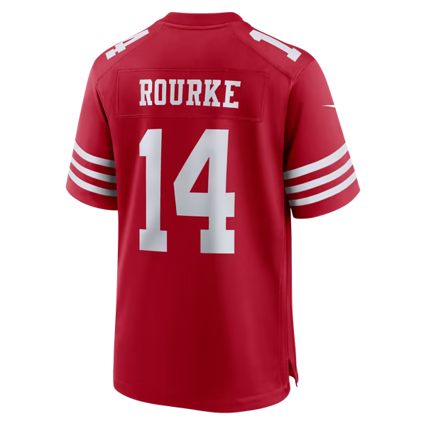 Kurtis Rourke San Francisco 49ers Soccer Intl Team Game Jersey - Scarlet