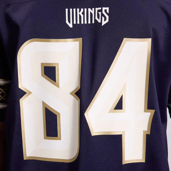 Randy Moss Minnesota Vikings Soccer Intl 2026 Rivalries Collection Game Jersey - Purple