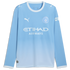 Soccer Intl Manchester City 2026/27 Home Replica Long Sleeve Custom Jersey Light Blue