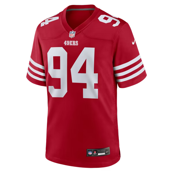 Romello Height San Francisco 49ers Soccer Intl Team Game Jersey - Scarlet