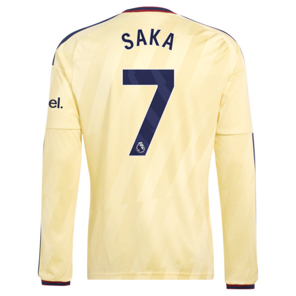 Bukayo Saka Arsenal Soccer Intl 2026/27 Third Replica Long Sleeve Jersey - Yellow