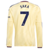 Bukayo Saka Arsenal Soccer Intl 2026/27 Third Replica Long Sleeve Jersey - Yellow
