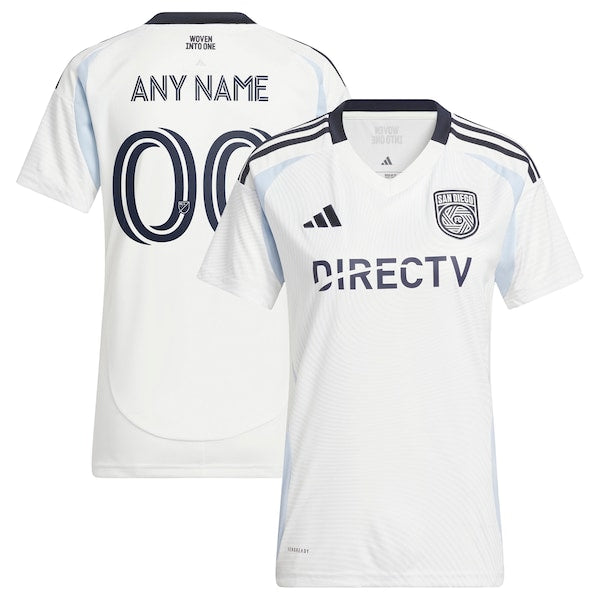 Soccer Intl San Diego FC Women's 2025 Woven Into One Replica Custom Jersey White