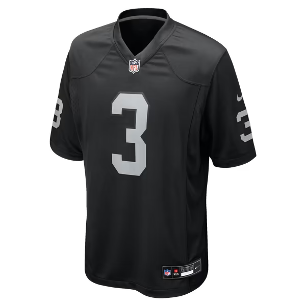 Taron Johnson Las Vegas Raiders Soccer Intl Team Game Jersey - Black