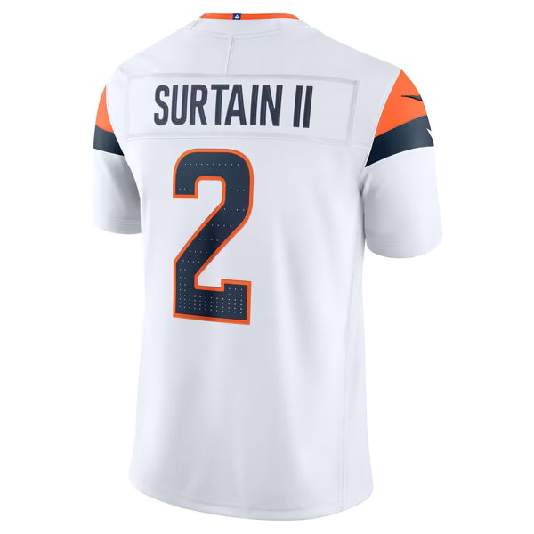 Pat Surtain II Denver Broncos Soccer Intl Vapor F.U.S.E. Stitched Limited Jersey - White