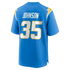 Amar Johnson Los Angeles Chargers Soccer Intl Team Game Jersey - Powder Blue
