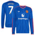 Mason Mount Manchester United Soccer Intl 2026/27 Away Replica Long Sleeve Jersey - Royal