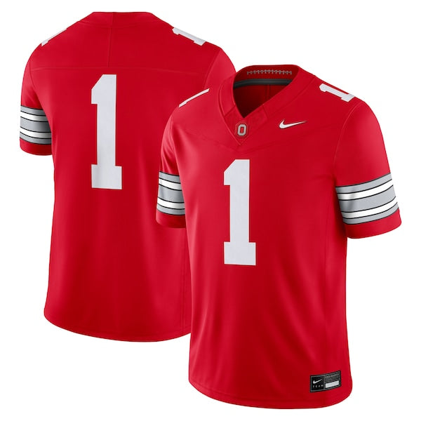 #1 Ohio State Buckeyes Soccer Intl Home Vapor F.U.S.E. Limited Football Jersey - Scarlet