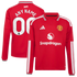Soccer Intl Manchester United 2026/27 Home Replica Long Sleeve Custom Jersey Red