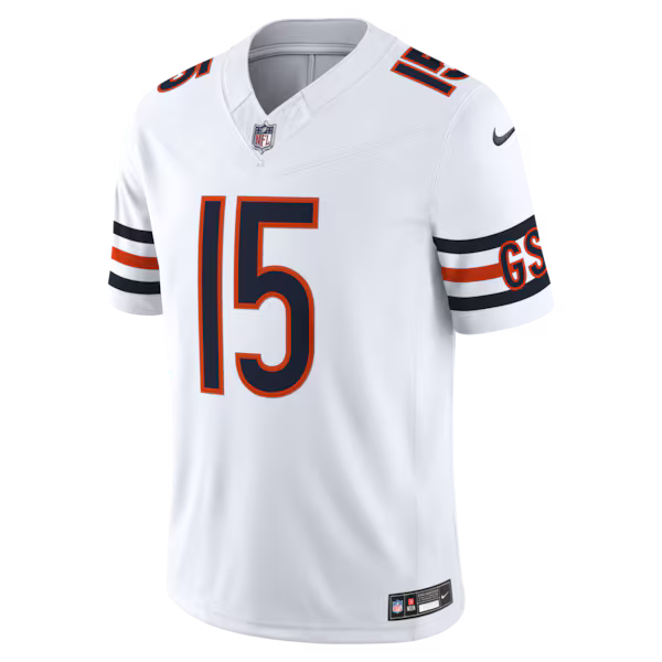 Rome Odunze Chicago Bears Soccer Intl Vapor F.U.S.E. Stitched Limited Jersey - White