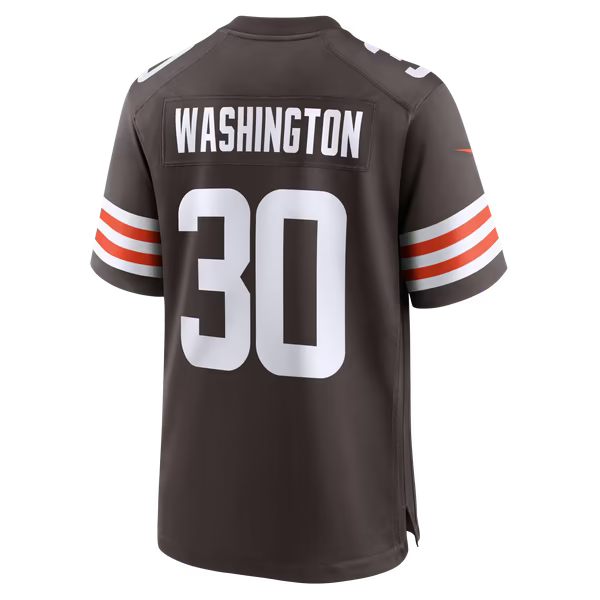 Zion Washington Cleveland Browns Soccer Intl Team Game Jersey - Brown