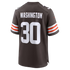 Zion Washington Cleveland Browns Soccer Intl Team Game Jersey - Brown