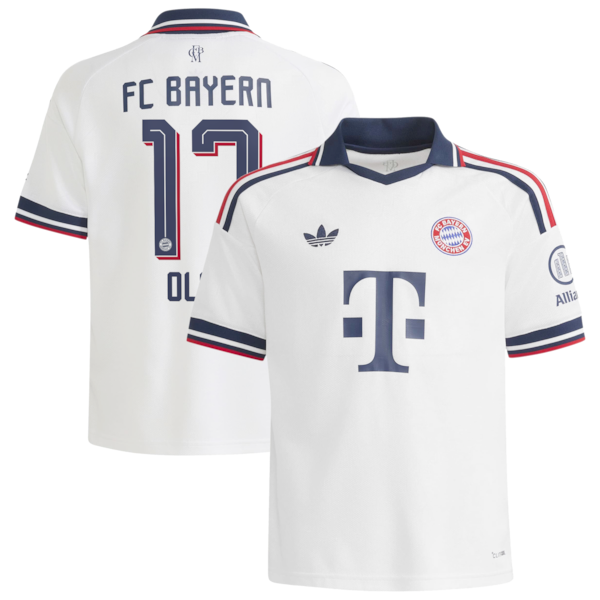 Michael Olise Bayern Munich Soccer Intl Youth 2026/27 Away Replica Jersey - White