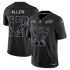 Josh Allen Buffalo Bills Soccer Intl 2026 Salute to Service Stitched Limited Jersey - Black