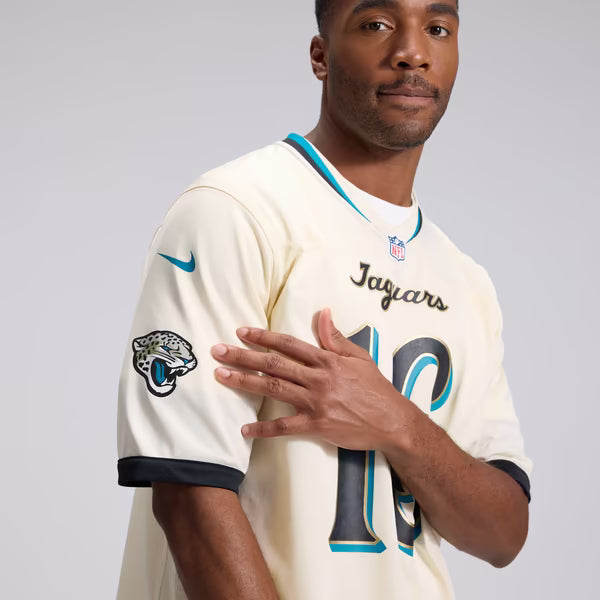 Trevor Lawrence Jacksonville Jaguars Soccer Intl 2026 Rivalries Collection Game Jersey - Natural
