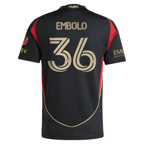 Breel Embolo Atlanta United FC Soccer Intl 2025 The Connector On-Field Authentic Jersey – Black