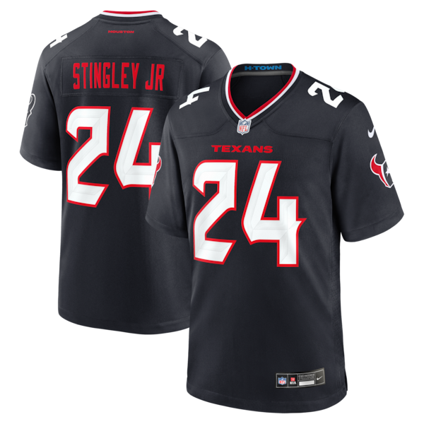 Soccer Intl Derek Stingley Jr. Houston Texans Game Jersey Navy