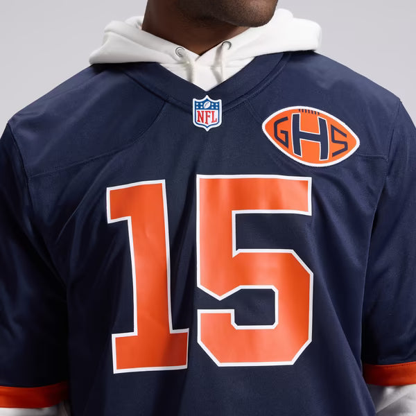 Rome Odunze Chicago Bears Soccer Intl 2026 Rivalries Collection Game Jersey - Navy