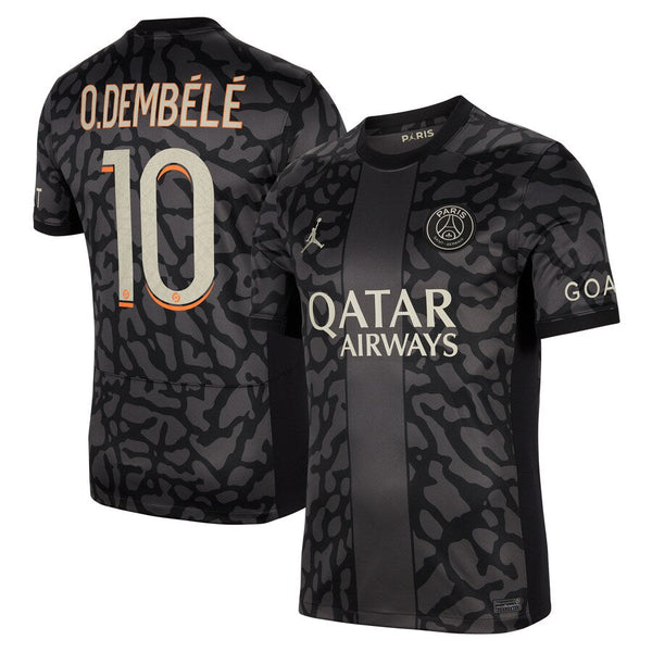 Ousmane Dembélé Paris Saint-Germain  Brand 2023/24 Third Stadium Player Jersey - Anthracite