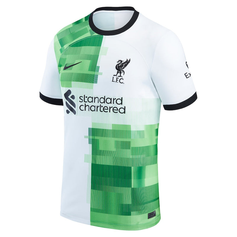 Luis Diaz Liverpool  2023/24 Away Player Jersey - White