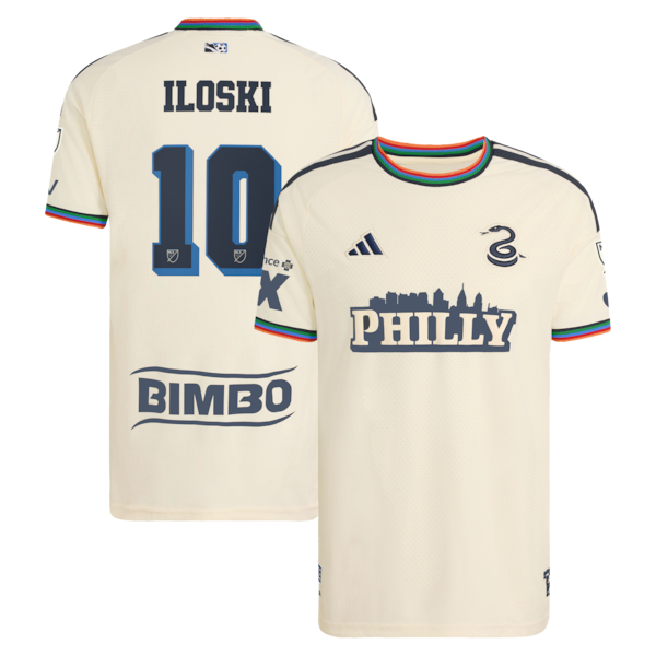 Milan Iloski Philadelphia Union Soccer Intl 2026 Archive On-Field Authentic Jersey - Tan