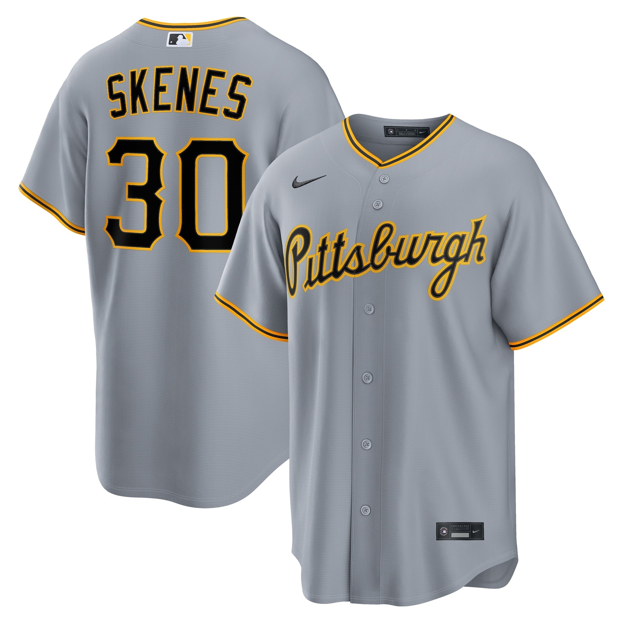 Soccer Intl Paul Skenes Pittsburgh Pirates Alternate 2 Replica Jersey Black