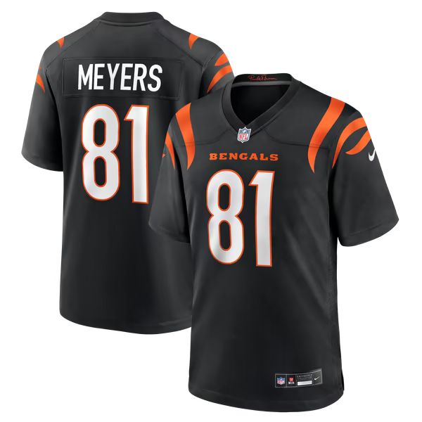 Dohnte Meyers Cincinnati Bengals Soccer Intl Team Game Jersey - Black