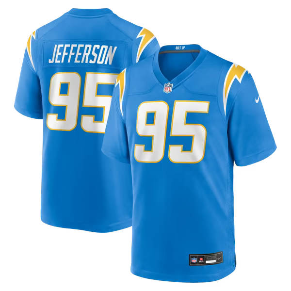 Soccer Intl Jefferson Los Angeles Chargers Soccer Intl Team Game Jersey - Powder Blue