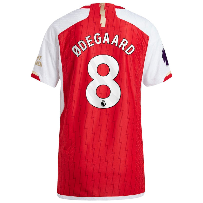 Martin Odegaard Arsenal  2023/24 Home Player Jersey - Red