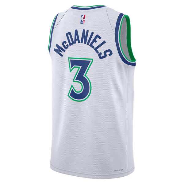 Jaden McDaniels Minnesota Timberwolves Soccer Intl Unisex Swingman Jersey - Association Edition - White