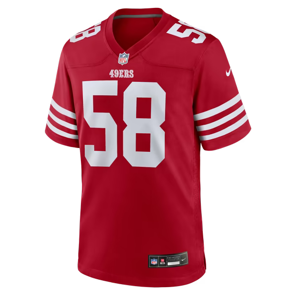 Jarrett Patterson San Francisco 49ers Soccer Intl Team Game Jersey - Scarlet