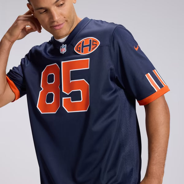 Cole Kmet Chicago Bears Soccer Intl 2026 Rivalries Collection Game Jersey - Navy