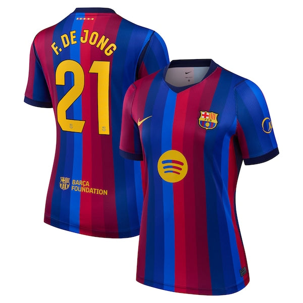 Soccer Intl Frenkie De Jong Barcelona 2026/27 Home Stadium Replica Jersey Red