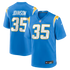 Amar Johnson Los Angeles Chargers Soccer Intl Team Game Jersey - Powder Blue