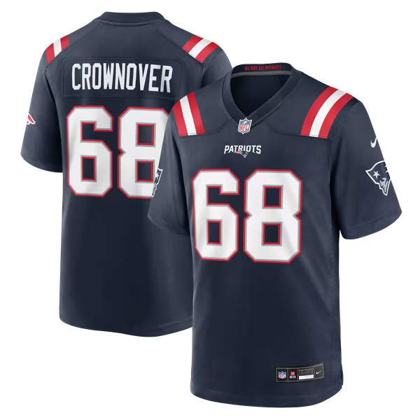 Dametrious Crownover New England Patriots Soccer Intl Team Game Jersey - Navy