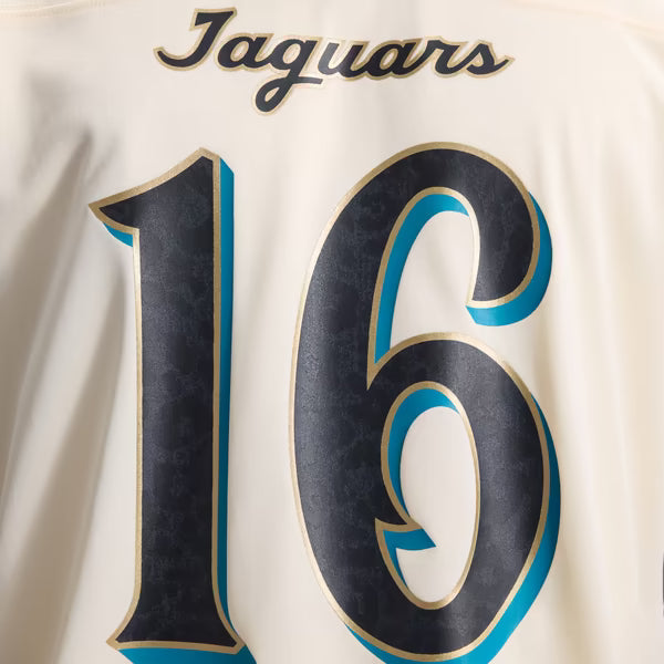 Trevor Lawrence Jacksonville Jaguars Soccer Intl 2026 Rivalries Collection Game Jersey - Natural