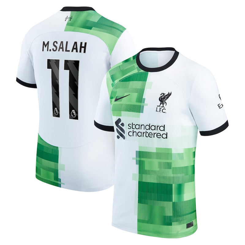 Mohamed Salah Liverpool  2023/24 Away Player Jersey - White