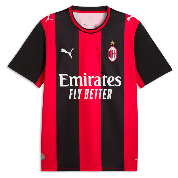 Soccer Intl Christian Pulisic AC Milan 2026/27 Home Replica Jersey Black/Red