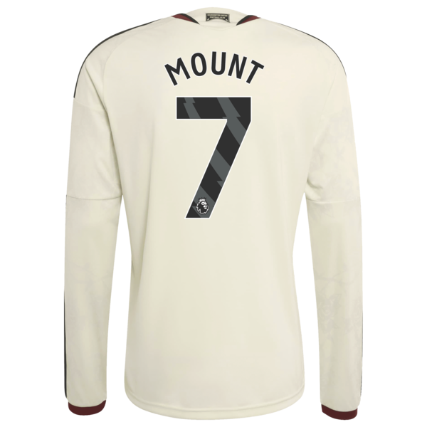Mason Mount Manchester United Soccer Intl 2026/27 Third Replica Long Sleeve Jersey - Cream