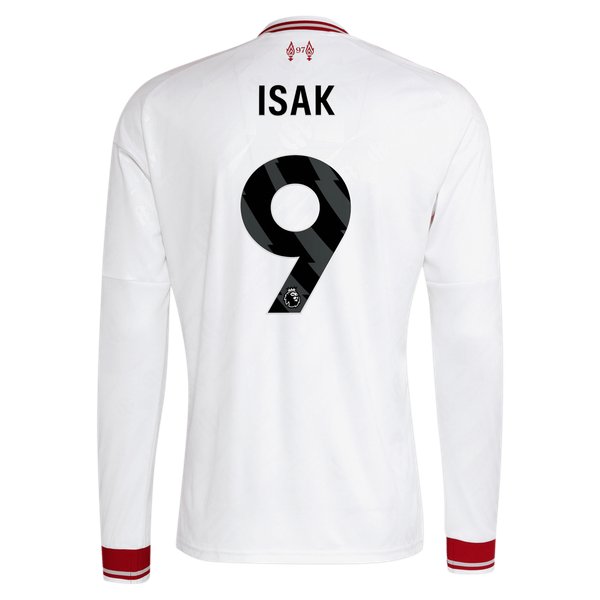 Alexander Isak Liverpool Soccer Intl 2026/27 Away Replica Long Sleeve Jersey - White