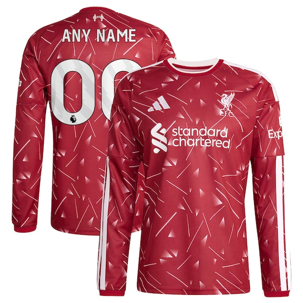 Soccer Intl Liverpool 2026/27 Home Replica Custom Long Sleeve Jersey Red