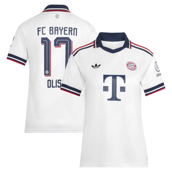 Michael Olise Bayern Munich Soccer Intl Women's 2026/27 Away Replica Jersey - White