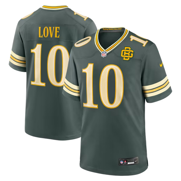 Soccer Intl Love Green Bay Packers Soccer Intl 2026 Rivalries Collection Game Jersey - Green