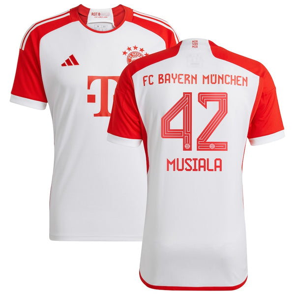 Jamal Musiala Bayern Munich  2023/24 Home Jersey - White