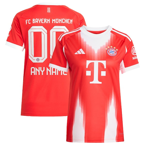 Soccer Intl Bayern Munich 2025/26 Home Replica Custom Jersey Red