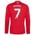 Soccer Intl Mason Mount Manchester United 2026/27 Home Replica Long Sleeve Jersey Red