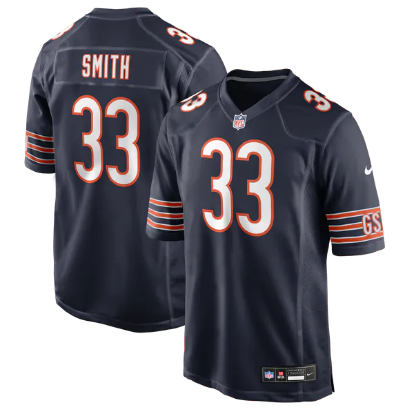 Keidron Smith Chicago Bears Soccer Intl Team Game Jersey - Navy